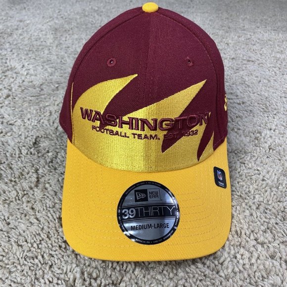 Washington Football Team New Era Hat Sharktooth 39Thirty Surge Flex Fit M/L -NWT - Picture 7 of 7
